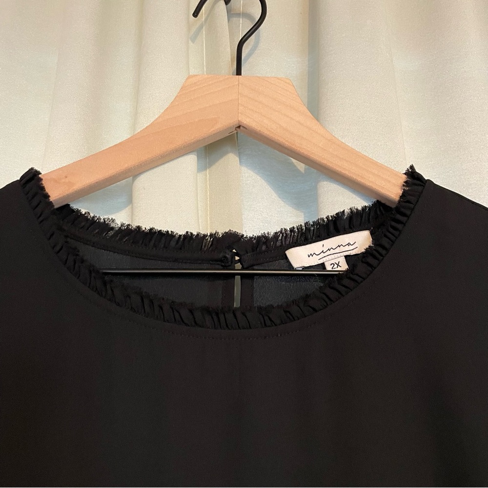 Minna Lace Trim Sheer Tank Top